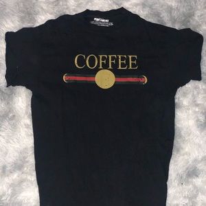 Pebby Forevee “Coffee” Side Slit Tee
